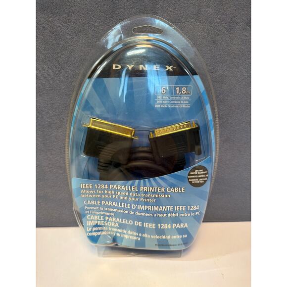 Dynex Other - Dynex DX-C101801 Parallel Printer cable IEEE 1284 PARALLEL PRINTER CABLE NIB